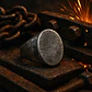 Anillo en Acero envejecido Industrial Forma Oval Para Hombre - Miniatura 6