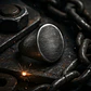 Anillo en Acero envejecido Industrial Forma Oval Para Hombre - Miniatura 8