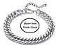 Pulsera Manilla Acero Inoxidable Color Oro Cadena Hombre - Miniatura 6