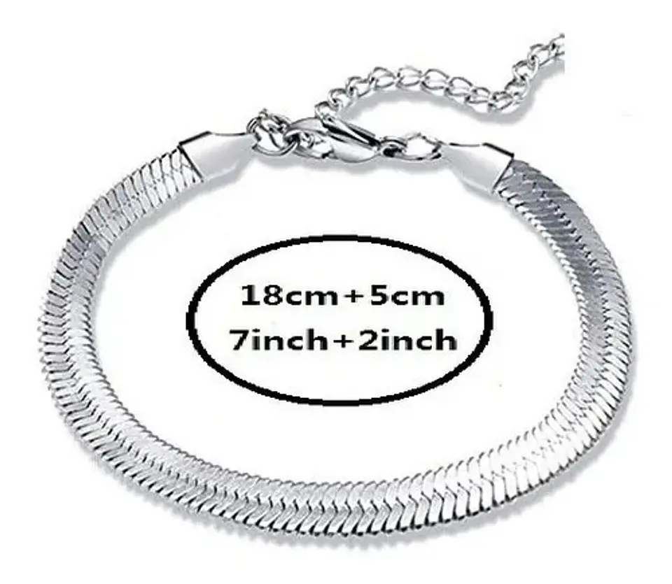 Pulsera Manilla Acero Inoxidable Color Oro Cadena Hombre 25