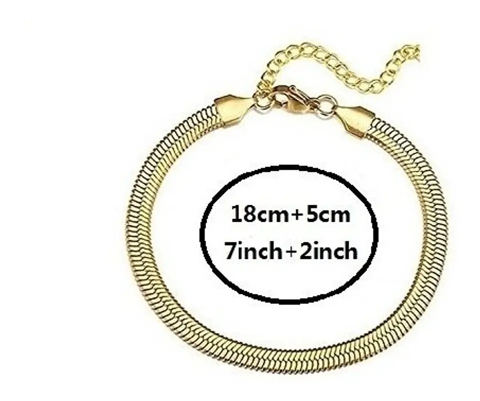 Pulsera Manilla Acero Inoxidable Color Oro Cadena Hombre 30