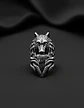 Anillo plateado Vikingo en Acero Para Hombre forma de Lobo - Miniatura 7