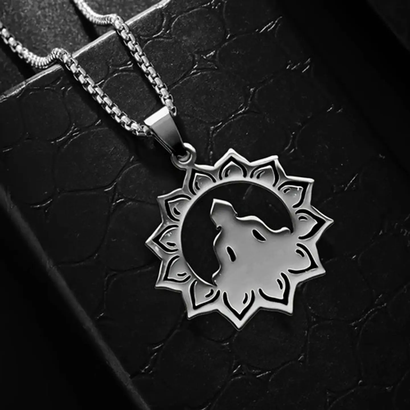 Collar en acero Para Hombres y Mujeres Dije Buda Loto Yoga 7