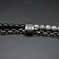 Pulsera Piedras Naturales Color Plat Acero Inoxidable Hombre - Miniatura 7