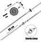 Collar en Acero para hombre y mujer dije Yoga Chakras Flor Loto  - Miniatura 2