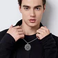 Collar en Acero para hombre y mujer dije Yoga Chakras Flor Loto  - Miniatura 3