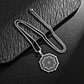 Collar en Acero para hombre y mujer dije Yoga Chakras Flor Loto  - Miniatura 4