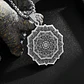 Collar en Acero para hombre y mujer dije Yoga Chakras Flor Loto  - Miniatura 7