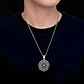 Collar en Acero para hombre y mujer dije Yoga Chakras Flor Loto  - Miniatura 9