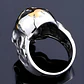 Anillo gotico en Acero Para Hombre y mujer forma de Cráneo Cruz Calavera - Miniatura 7