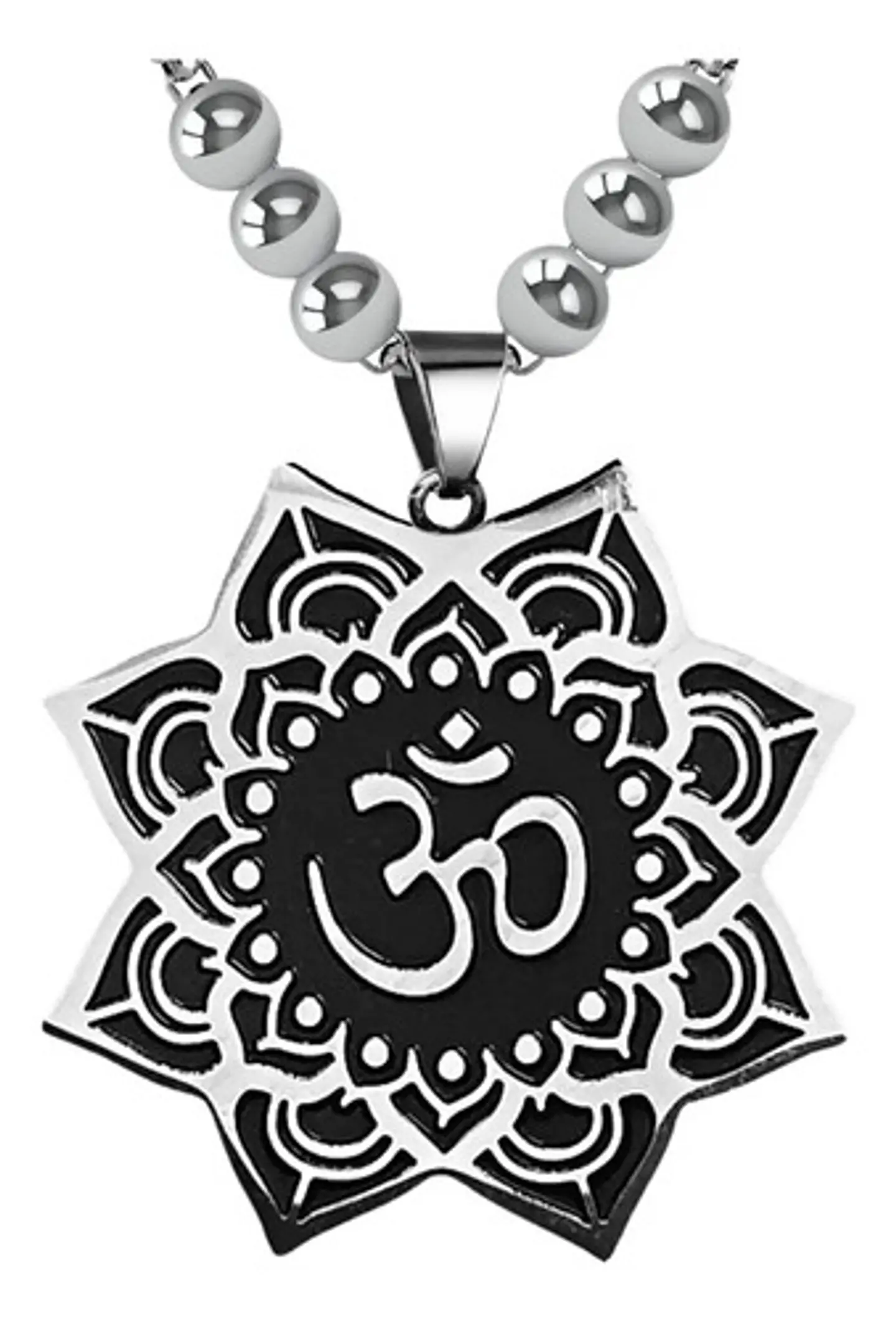 Collar en Acero Para hombre y Mujer dije Zen On Yoga 1