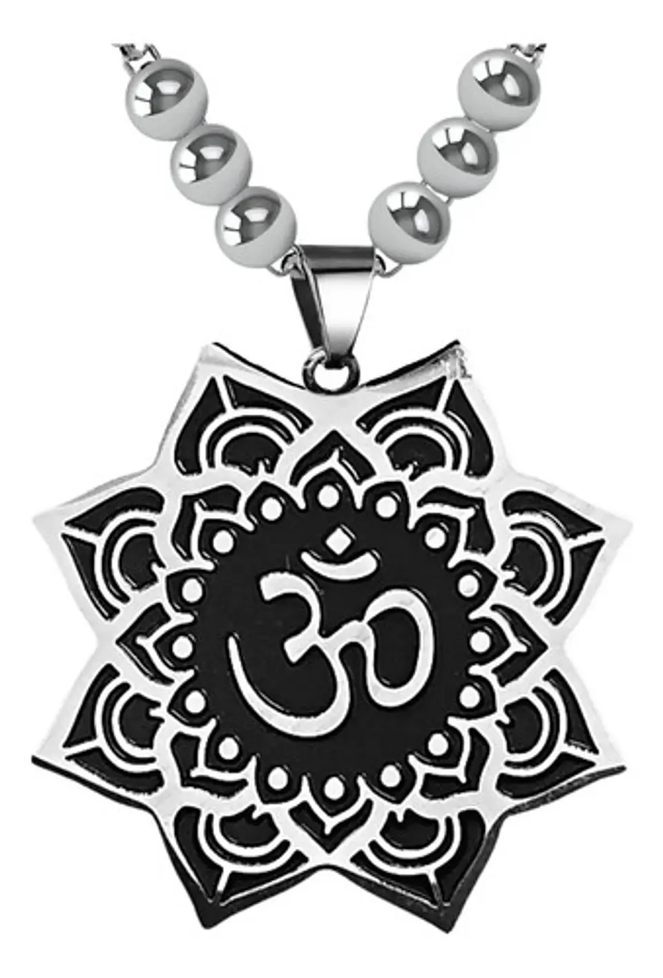 Collar en Acero Para hombre y Mujer dije Zen On Yoga 1