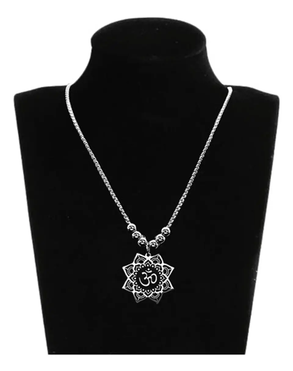 Collar en Acero Para hombre y Mujer dije Zen On Yoga 3