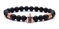 Pulsera Para Hombres manilla con Piedras Naturales Casco Guerrero  - Miniatura 4
