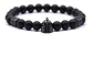 Pulsera Para Hombres manilla con Piedras Naturales Casco Guerrero  - Miniatura 5
