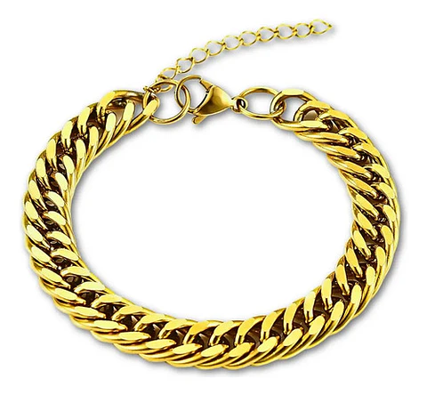 Pulsera para hombres Esclava en Acero eslabón cubana miami 9mm