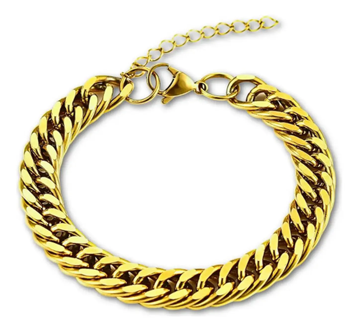 Pulsera para hombres Esclava en Acero eslabón cubana miami 9mm 1