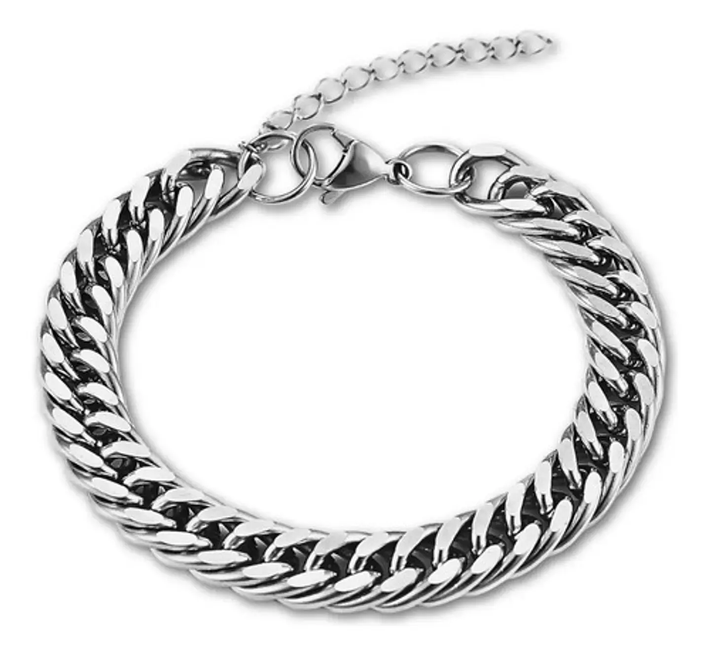 Pulsera para hombres Esclava en Acero eslabón cubana miami 9mm 4