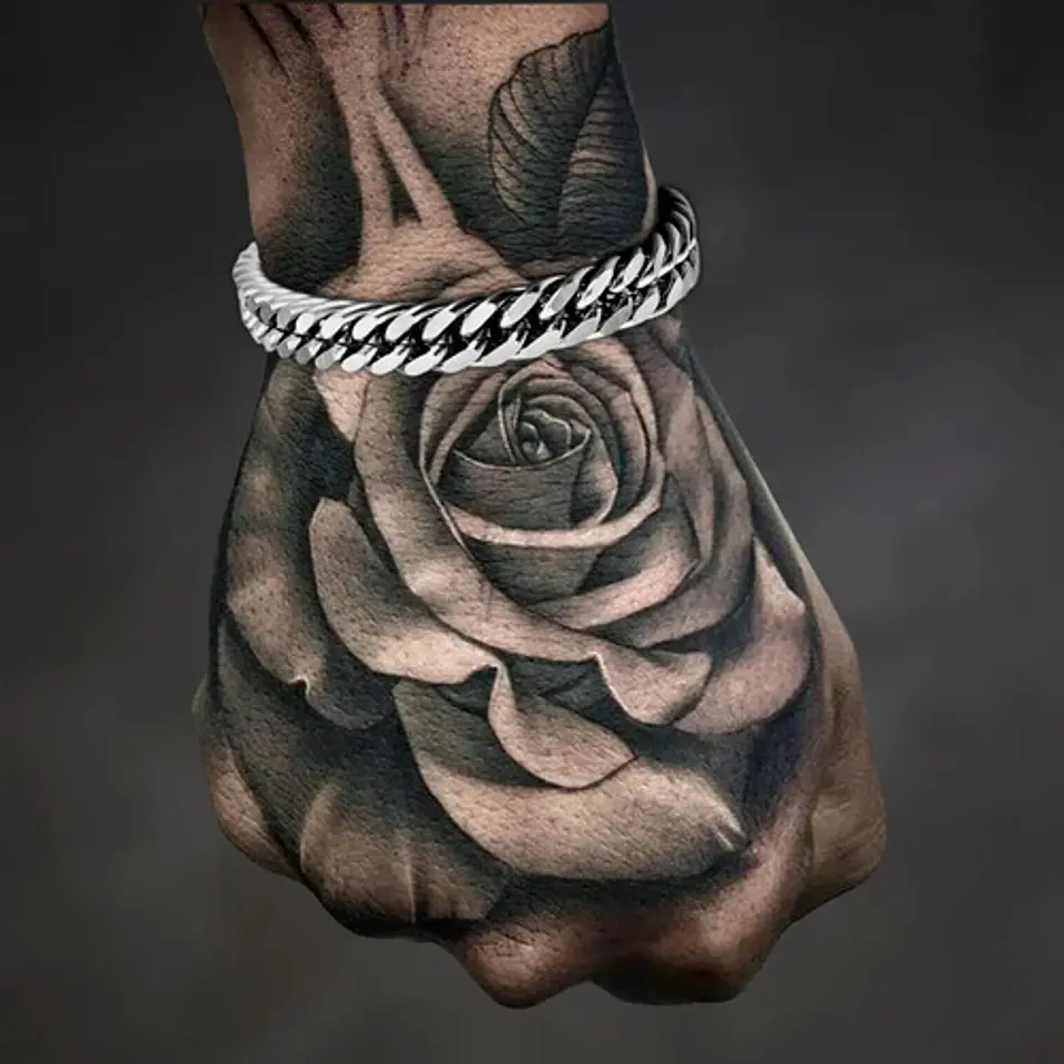 Pulsera para hombres Esclava en Acero eslabón cubana miami 9mm 5