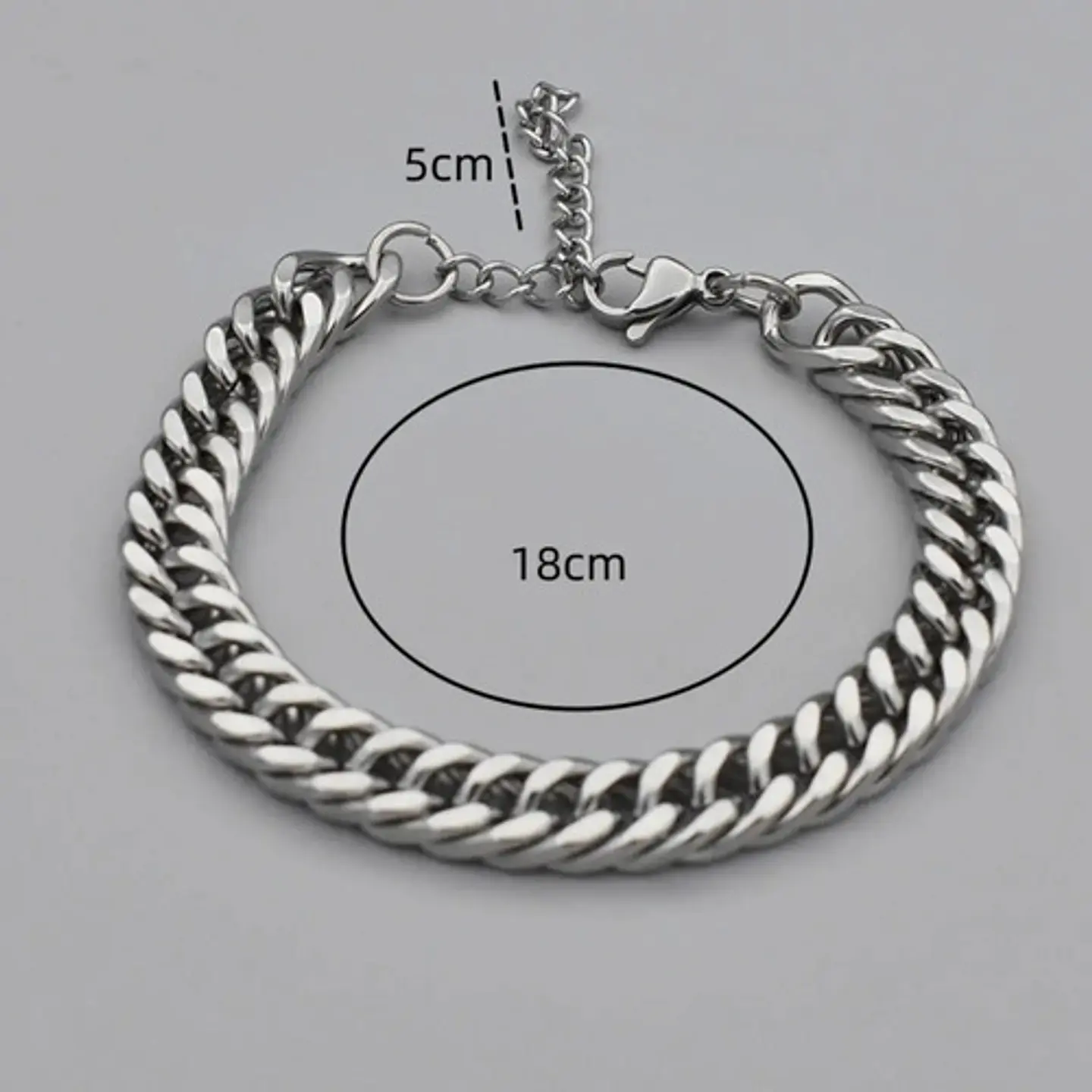 Pulsera para hombres Esclava en Acero eslabón cubana miami 9mm 6