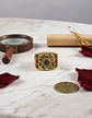 Anillo Mason Para Hombres en Acero Vintage Símbolo escuadra piedra - Miniatura 6