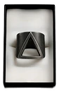 Anillo industrial en acero Para Hombres Triangular Polaco minimalista - Miniatura 2
