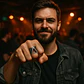 Anillo industrial en acero Para Hombres Triangular Polaco minimalista - Miniatura 10