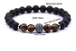 Pulsera para  Hombre Y Mujer Manilla con Piedras Naturales cuenta central Cristal Cz - Miniatura 5