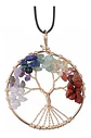 Collar para hombre y mujer dije Árbol De Vida Piedras Naturales Chakras Reiki  - Miniatura 5