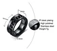 Anillo en Acero moderno/clásico para hombre con cadena y números romanos - Miniatura 6