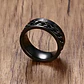 Anillo en Acero moderno/clásico para hombre con cadena y números romanos - Miniatura 8