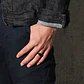 Anillo en Acero moderno/clásico para hombre con cadena y números romanos - Miniatura 9