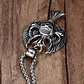 Collar Acero Inoxidable Color Plata Craneo Biker Para Hombre - Miniatura 7