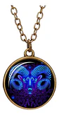 Collar para Hombre Y Mujer Dije Esfera Cristal Signos Zodiacales - Miniatura 7