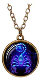 Collar para Hombre Y Mujer Dije Esfera Cristal Signos Zodiacales - Miniatura 13