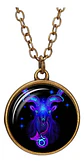 Collar para Hombre Y Mujer Dije Esfera Cristal Signos Zodiacales - Miniatura 24