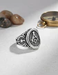 Anillo Masón en Acero para hombre sello escuadra Masonería - Miniatura 4