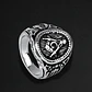 Anillo Masón en Acero para hombre sello escuadra Masonería - Miniatura 9
