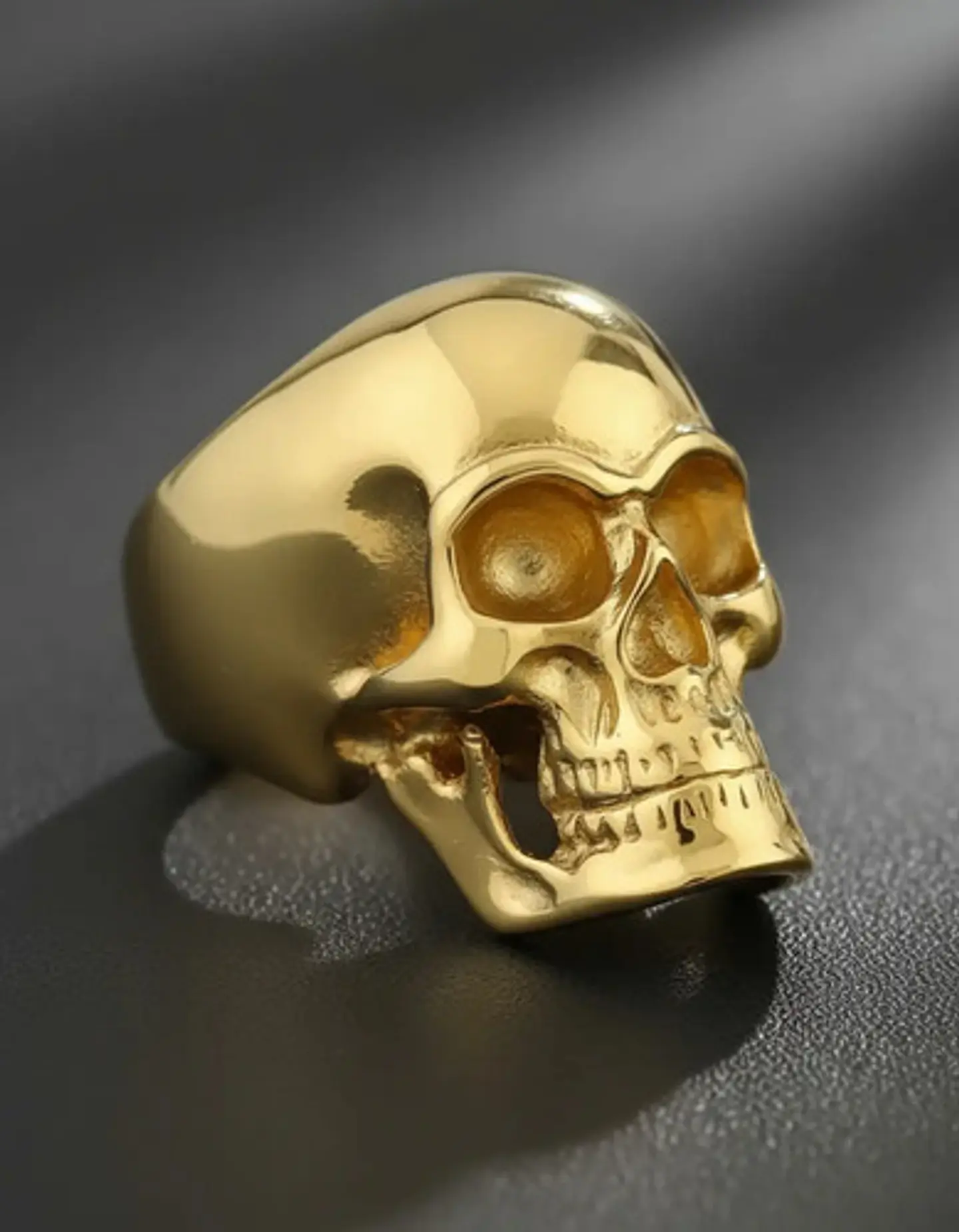 Anillo punk/biker para Hombre en Acero cabeza Calavera Craneo 11