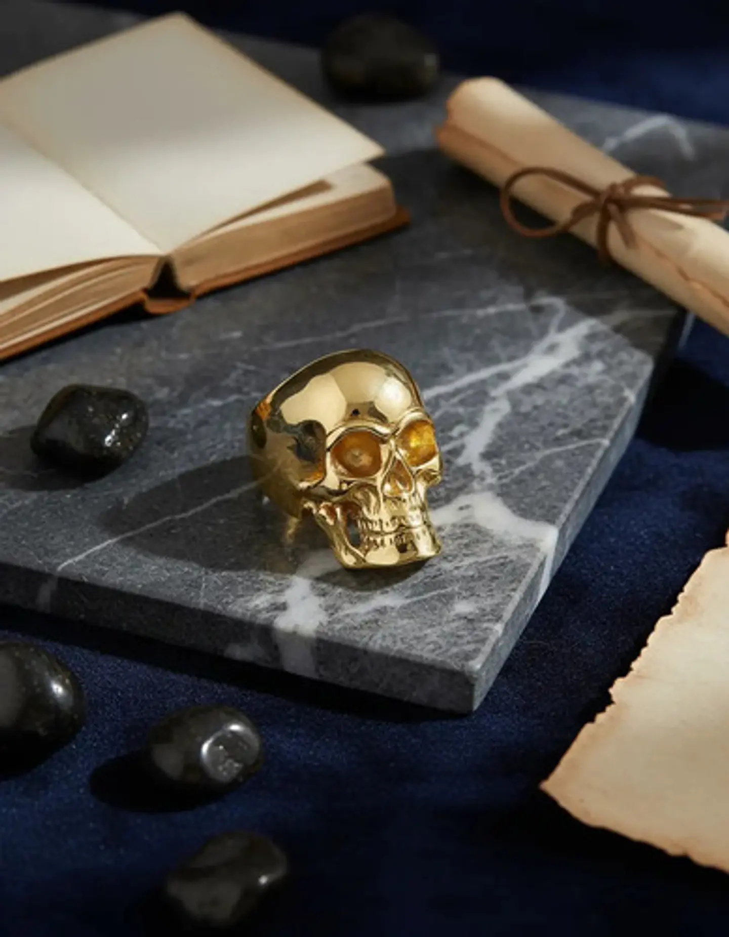 Anillo punk/biker para Hombre en Acero cabeza Calavera Craneo 13