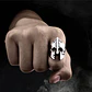 Anillo Acero Inoxidable Color Plata Gladiador Casco Hombre - Miniatura 8