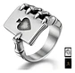 Anillo Acero Inoxidable Mano Craneo Biker As Corazón Hombre - Miniatura 1