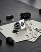 Anillo Acero Inoxidable Mano Craneo Biker As Corazón Hombre - Miniatura 4