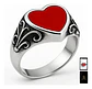 Anillo Acero Inoxidable Mano Craneo Biker As Corazón Hombre - Miniatura 9