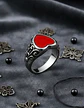 Anillo Acero Inoxidable Mano Craneo Biker As Corazón Hombre - Miniatura 13