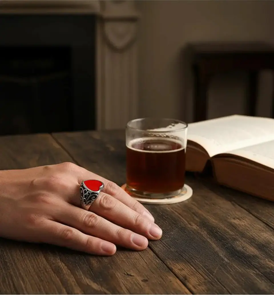 Anillo Acero Inoxidable Mano Craneo Biker As Corazón Hombre 15