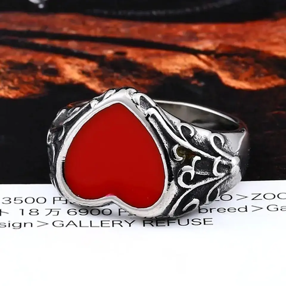Anillo Acero Inoxidable Mano Craneo Biker As Corazón Hombre 16
