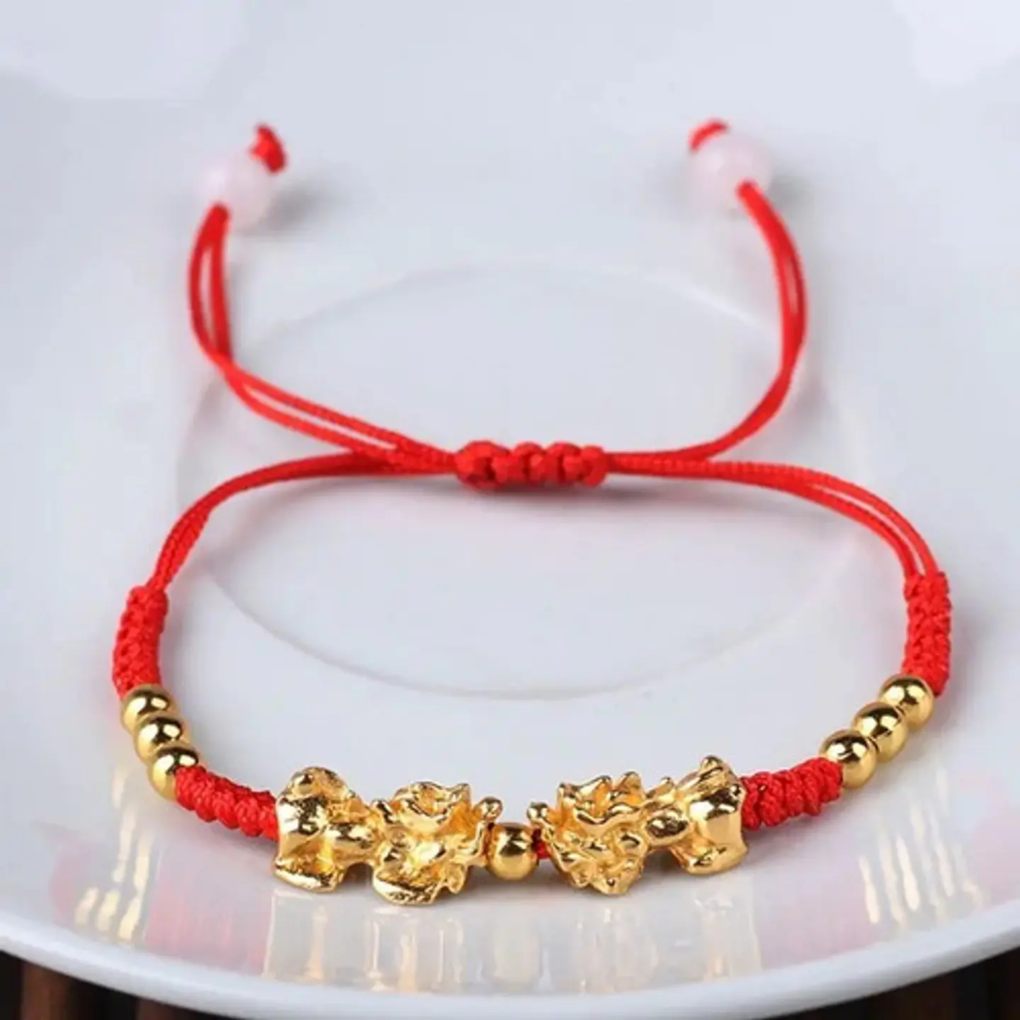 Pulsera Manilla Hilo Rojo Pixiu Protector Para Hombre Mujer 4