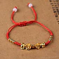 Pulsera Manilla Hilo Rojo Pixiu Protector Para Hombre Mujer - Miniatura 5