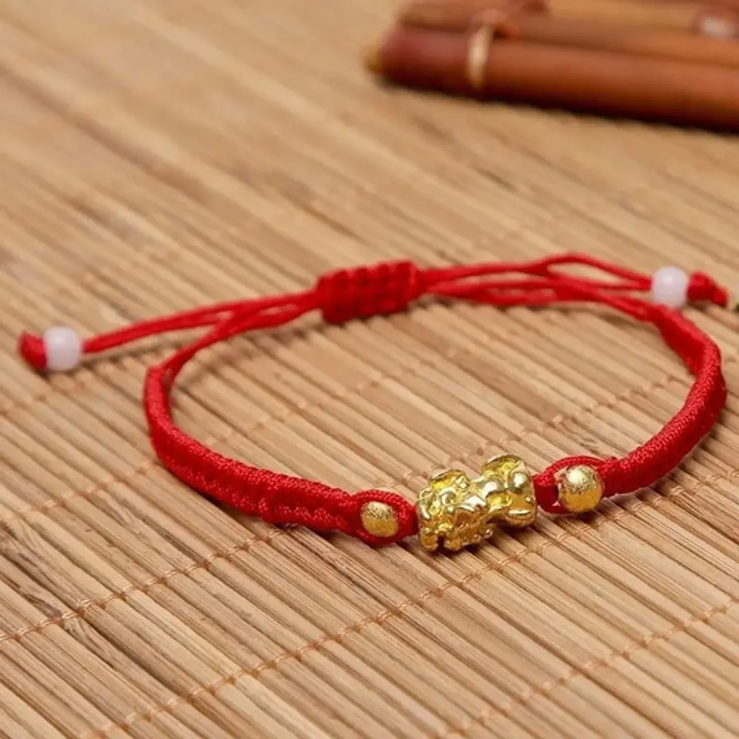 Pulsera Manilla Hilo Rojo Pixiu Protector Para Hombre Mujer 8